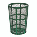 Steel Mesh Corrosion Resistant Trash Can, 48 Gal, Green Steel Mesh Corrosion Resistant Trash Can, 48 Gal, Green