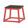 Plyo Box, 15" X 15", Plywood/rubber/steel, Red/black
