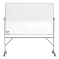 Reversible Magnetic Hygienic Porcelain Whiteboard With Aluminum Frame, 72" X 48", White Surface, Satin Aluminum Frame Reversible Magnetic Hygienic Porcelain Whiteboard With Aluminum Frame, 72" X 48", White Surface, Satin Aluminum Frame
