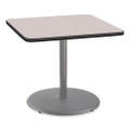 Cafe Table, 36w X 36d X 30h, Square Top/round Base, Gray Nebula Top, Gray Base Cafe Table, 36w X 36d X 30h, Square Top/round Base, Gray Nebula Top, Gray Base