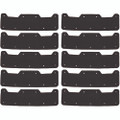 Skullerz 8953 Hard Shell Bump Cap Sweatband Replacement, Black, 10/pack