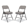 3200 Series Fabric Dual-hinge Folding Chair, Supports Up To 300 Lb, Charcoal Seat, Charocoal Back, Black Base, 2/carton 3200 Series Fabric Dual-hinge Folding Chair, Supports Up To 300 Lb, Charcoal Seat, Charocoal Back, Black Base, 2/carton