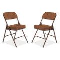 3200 Series Premium Fabric Dual-hinge Folding Chair, Supports Up To 300 Lb, Gold Seat, Gold Back, Brown Base, 2/carton 3200 Series Premium Fabric Dual-hinge Folding Chair, Supports Up To 300 Lb, Gold Seat, Gold Back, Brown Base, 2/carton