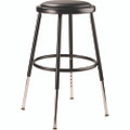 6400 Series Height Adjustable Hd Vinyl Padded Steel Stool, Backless, Supports 500lb, 18.5"-26.5" Seat Height, Black Seat/base 6400 Series Height Adjustable Hd Vinyl Padded Steel Stool, Backless, Supports 500lb, 18.5"-26.5" Seat Height, Black Seat/base
