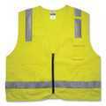 Glowear 8262frz Class 2 Fr Surveyor Zipper Vest, Tencel/modacrylic/para-aramid/kevlar, Large/x-large, Lime Glowear 8262frz Class 2 Fr Surveyor Zipper Vest, Tencel/modacrylic/para-aramid/kevlar, Large/x-large, Lime