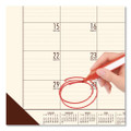 Ecotones Recycled Academic Desk Pad Calendar, 18.5 X 13, Cream Sheets, Brown Corners, 12-month (aug To July): 2022 To 2023