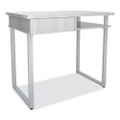 Mirella Soho Desk With Drawer, 36.25" X 22.25" X 30", Gray Mirella Soho Desk With Drawer, 36.25" X 22.25" X 30", Gray