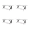 Adjustable Folding Tables, Rectangular, 72" X 30" X 22" To 32", Gray Granite Top, Black Legs, 4/pallet Adjustable Folding Tables, Rectangular, 72" X 30" X 22" To 32", Gray Granite Top, Black Legs, 4/pallet