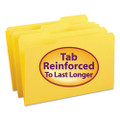 Reinforced Top Tab Colored File Folders, 1/3-cut Tabs: Assorted, Legal Size, 0.75" Expansion, Yellow, 100/box Reinforced Top Tab Colored File Folders, 1/3-cut Tabs: Assorted, Legal Size, 0.75" Expansion, Yellow, 100/box