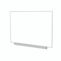 M1 Porcelain Magnetic Whiteboard With Box Tray, 87.91 X 51.25, White Surface, Satin Aluminum Frame M1 Porcelain Magnetic Whiteboard With Box Tray, 87.91 X 51.25, White Surface, Satin Aluminum Frame