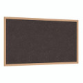 Natural Cork Bulletin Board With Wood Frame, 87.94" X 48.5", Chocolate Surface, Natural Oak Frame Natural Cork Bulletin Board With Wood Frame, 87.94" X 48.5", Chocolate Surface, Natural Oak Frame