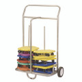 Scooter Storage Cart, Metal, 132 Lb Capacity, 16 X 32 X 48, Silver Scooter Storage Cart, Metal, 132 Lb Capacity, 16 X 32 X 48, Silver
