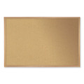 Natural Cork Bulletin Board With Wood Frame, 120.5" X 48.5", Tan Surface, Oak Finished Wood Frame Natural Cork Bulletin Board With Wood Frame, 120.5" X 48.5", Tan Surface, Oak Finished Wood Frame