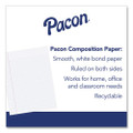 Composition Paper, 5-hole, 8 X 10.5, Wide/legal Rule, 500/pack