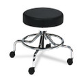 Screw Lift Stool With Low Base, Supports Up To 250 Lb, 25" Seat Height, Black Seat, Chrome Base Screw Lift Stool With Low Base, Supports Up To 250 Lb, 25" Seat Height, Black Seat, Chrome Base