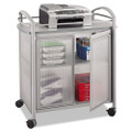 Impromptu Refreshment Cart/machine Stand, Engineered Wood, 3 Shelf, 34 X 21.25 X 36.5, Gray/silver Impromptu Refreshment Cart/machine Stand, Engineered Wood, 3 Shelf, 34 X 21.25 X 36.5, Gray/silver