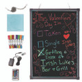 Led Illuminated Hanging Message Writing Board, Black 22" X 30" Surface, Black 23.6" X 31.5" Frame