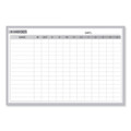 In/out Magnetic Whiteboard, Personnel In/out Tracking Chart, 48.5" X 36.5", White/gray Surface, Satin Aluminum Frame In/out Magnetic Whiteboard, Personnel In/out Tracking Chart, 48.5" X 36.5", White/gray Surface, Satin Aluminum Frame