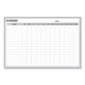 In/out Magnetic Whiteboard, Personnel In/out Tracking Chart, 72.5" X 48.5", White/gray Surface, Satin Aluminum Frame In/out Magnetic Whiteboard, Personnel In/out Tracking Chart, 72.5" X 48.5", White/gray Surface, Satin Aluminum Frame