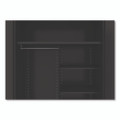 Jumbo Combination Steel Storage Cabinet, 48w X 24d X 78h, Black