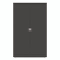 Jumbo Combination Steel Storage Cabinet, 48w X 24d X 78h, Black