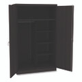 Jumbo Combination Steel Storage Cabinet, 48w X 24d X 78h, Black