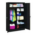 Jumbo Combination Steel Storage Cabinet, 48w X 24d X 78h, Black