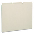 Recycled Blank Top Tab File Guides, 1/3-cut Top Tab, Blank, 8.5 X 14, Green, 50/box
