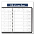 Visitor Register Book, Black Cover, 10.88 X 8.38 Sheets, 60 Sheets/book