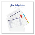 Insertable Dividers W/single Pockets, 5-tab, 11 1/4 X 9 1/8