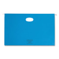 Hanging Pockets With Full-height Gusset, Legal Size, 1/5-cut Tab, Sky Blue, 25/box
