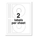 Laser Cd Labels, Matte White, 50/pack