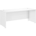 Bush Business Furniture Studio C 72W x 30D Office Desk - 29.8" Height x 71" Width x 29.4" Depth - Band Edge - Finish: White, Thermofused Laminate (TFL) - 1 Each