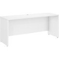 Bush Business Furniture Studio C 72W x 24D Credenza Desk - 29.8" Height x 71" Width x 23.4" Depth - Finish: White, Thermofused Laminate (TFL) - 1 Each