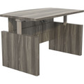 Safco Aberdeen Height-Adjustable Desk - x 1.6" Thickness Work Surface, 49.2" Height x 72" Width Desk - Finish: Gray Steel, Laminate - 1 Each