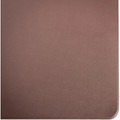 Dacasso Leatherette Desk Mat - Rectangular - 24" Width - Leatherette, Velveteen - Chocolate Brown