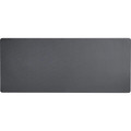 Dacasso Leatherette Keyboard/Mouse Desk Mat - Rectangular - 30" Width - Leatherette, Velveteen - Black