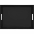 Dacasso Leather Serving Tray - Serving - Black - Leather Body - 1 Each