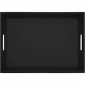 Dacasso Leather Serving Tray - Serving - Black - Leather Body - 1 Each