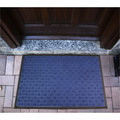 Floortex Doortex&reg; Ribmat Blue Heavy-Duty Door Mat in - 24" x 36" - 36" Length x 24" Width x 0.400" Depth x 0.400" Thickness - Rectangular - Synthetic Fiber, Natural Fiber, Rubber - Blue - 1 Each