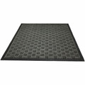 Floortex Doortex&reg; Ribmat Charcoal Heavy-Duty Door Mat in - 24" x 36" - 36" Length x 24" Width x 0.400" Depth - Rectangular - Synthetic Fiber, Natural Fiber, Rubber - Charcoal - 1 Each