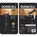Duracell Aluminum Focusing LED Flashlight - LED - 550 lm Lumen - 3 x AAA - Aircraft Aluminum - Water Proof, Impact Resistant - Black - 1 Each