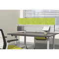 Safco EVEN Workstation Acoustic Panel - 1.3" Width x 48" Height x 10.8" Depth - Polyester Fiber - Lime - 1 Each