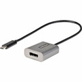 StarTech.com USB-C to DisplayPort Adapter - 1 x 24-pin Type C USB Male - 1 x 20-pin DisplayPort DisplayPort 1.4 Digital Audio/Video Female - 7680 x 4320 Supported - Gray - 1 Each
