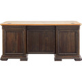 Martin Sonoma Double Pedestal Desk - 30" Height x 60" Width x 28" Depth - 7 x File, Utility, Keyboard, Storage Drawer(s) - Double Pedestal on Left/Right Side - Material: Wood Veneer - Finish: Dark Roast - 1 Each