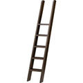 Martin Sonoma Ladder - 75" Height x 14.8" Width x 3" Depth - Material: Wood Veneer - Finish: Dark Roast - 1 Each