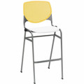 KFI Barstool Chair - Yellow, White - 1 Each