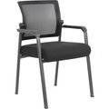 Boss Mesh 4-Legged Guest Chair - Black Seat Color - Black Back Color - Mesh Back Material - Tubular Steel Frame Material - Four-legged Base - 1 / Carton