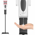 HLS Commercial Floor Stand Sensor Sanitizer Dispenser - Automatic - 1.06 quart Capacity - Support 4 x C Battery - Floor Standing, Touch-free, Refillable, Hygienic - 1 Each