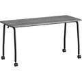 Lorell Training Table - Laminated Top - 300 lb Capacity - 29.50" Table Top Length x 23.63" Table Top Width x 1" Table Top Thickness - 59" Height - Assembly Required - Weathered Charcoal - Particleboard Top Material - 1 Each